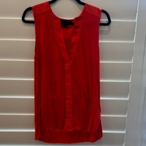 Banana Republic Vibrant Red Sleeveless Blouse